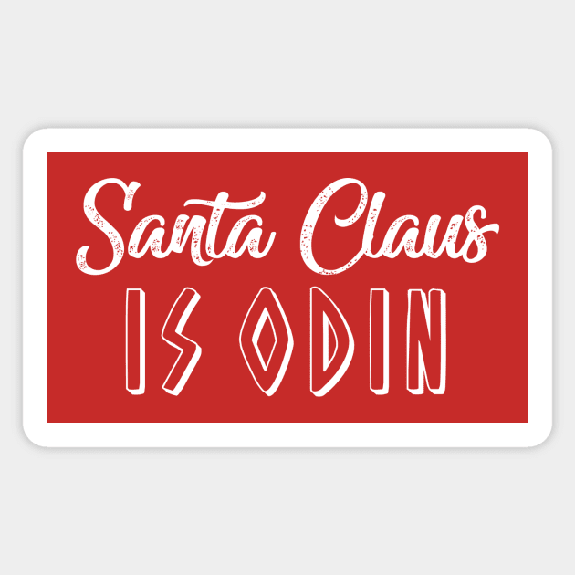 Santa Claus is Odin Sticker by Terry With The Word